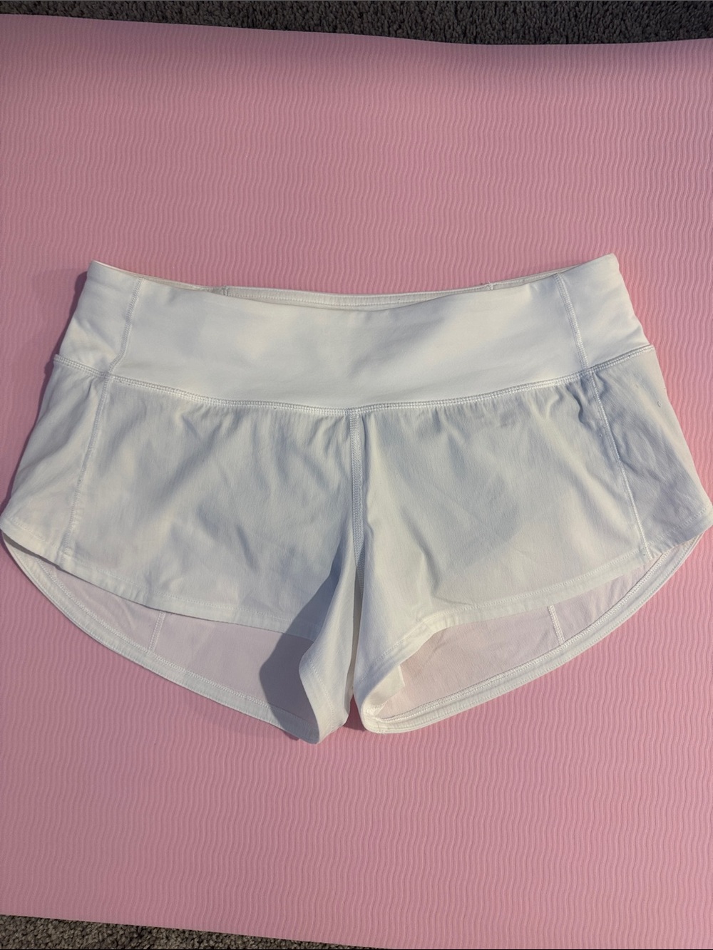 lululemon athletica White Athletic Running Shorts